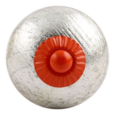 Silver Orange Fitting Round Ceramic Knob